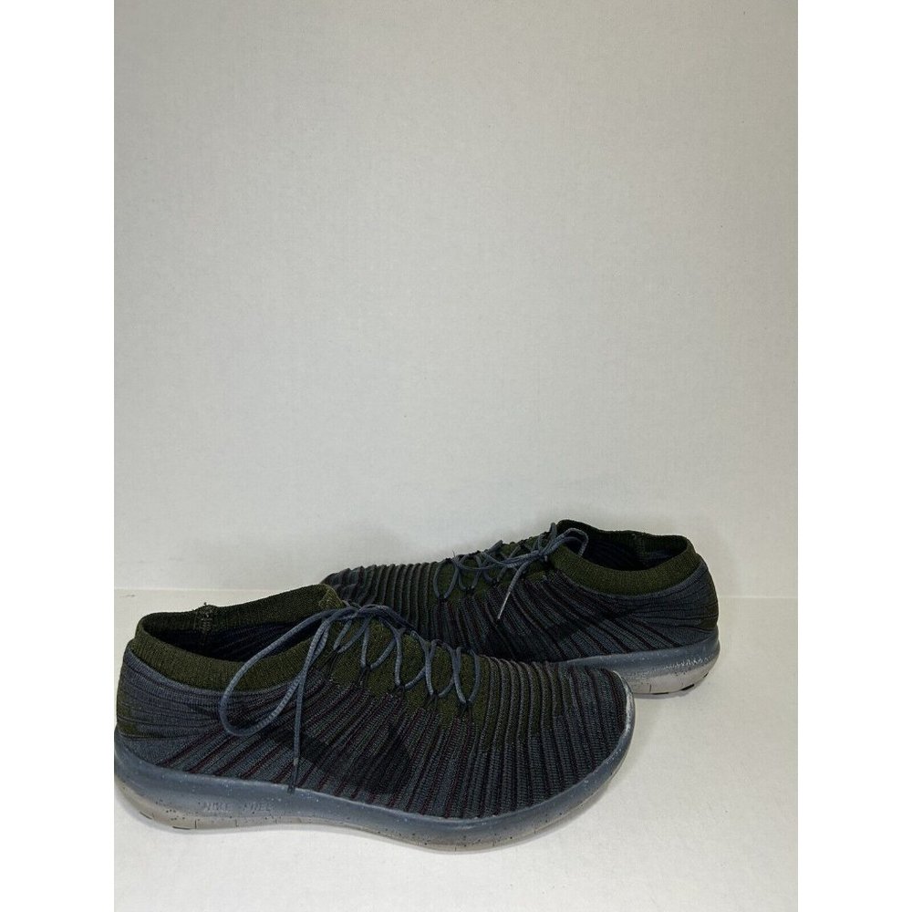 Nike Free RN Motion Flyknit Men's Running  Shoes Men 11 Gray/Green 834584-403